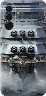 Силиконовый чехол Линкор, world of tanks, wargaming, военный корабль для Samsung Galaxy A36 - 6453u-3836 изображение 