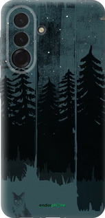 Силиконовый чехол Лиса и ночной лес для Samsung Galaxy A36 - 6481u-3836 изображение 