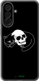 Силіконовий чехол Із зображенням кота та черепа для Samsung Galaxy A36 - 6491u-3836 изображение 