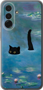 Силиконовый чехол С изображением кота и водяной лилии Monet для Samsung Galaxy A36 - 6519u-3836 изображение 