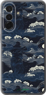 Силиконовый чехол Морская тематика в стиле арт-деко для Samsung Galaxy A36 - 6520u-3836 изображение 