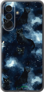 Силиконовый чехол Изображение Кошек с тёмной акварелью для Samsung Galaxy A36 - 6521u-3836 изображение 