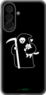 Силиконовый чехол Минималистичный арт: смерть и кошка для Samsung Galaxy A36 - 6529u-3836 изображение 