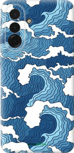 Силиконовый чехол Абстрактный рисунок морских волн для Samsung Galaxy A36 - 6538u-3836 изображение 