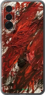 Силіконовий чехол Абстрактна композиція в червоних тонах для Samsung Galaxy A36 - 6541u-3836 изображение 