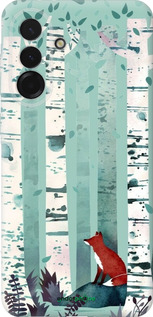 Силиконовый чехол Лис в зелёном лесу для Samsung Galaxy A36 - 6547u-3836 изображение 