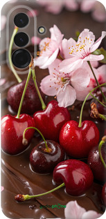 Силиконовый чехол Вишня в шоколаде для Samsung Galaxy A36 - 6698u-3836 изображение 