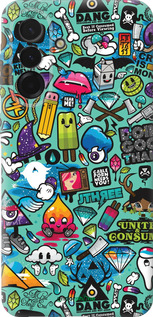 Силиконовый чехол Стикер бомбинг 1 для Samsung Galaxy A36 - 693u-3836 изображение 