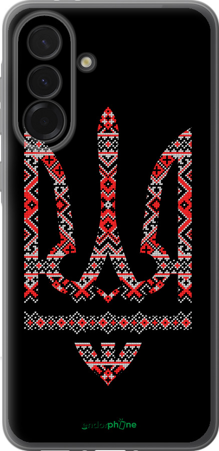 Силіконовий чехол Герб - вишиванка на чорному фоні для Samsung Galaxy A36 - 1196u-3836 изображение 