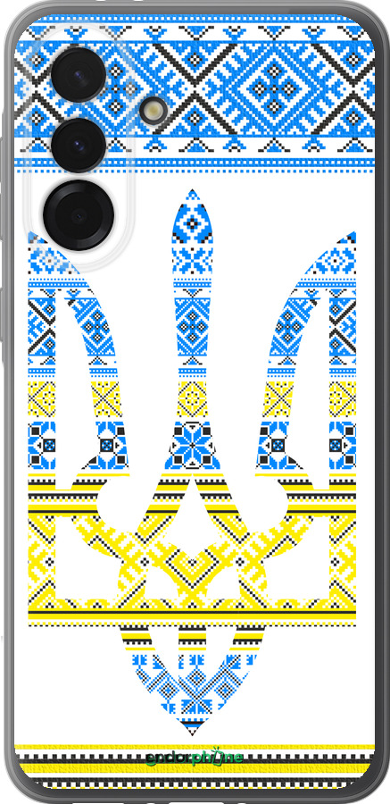 Силиконовый чехол Герб - вышиванка желто-голубая для Samsung Galaxy A36 - 1197u-3836 изображение 