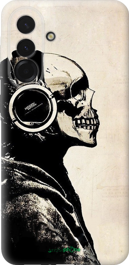 Силиконовый чехол Скелет-меломан v2 для Samsung Galaxy A36 - 1200u-3836 изображение 