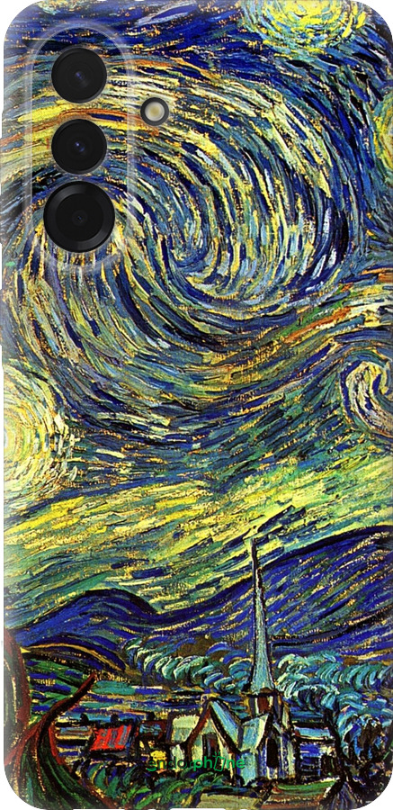 Силиконовый чехол Винсент Ван Гог. Звёздная ночь для Samsung Galaxy A36 - 163u-3836 изображение 