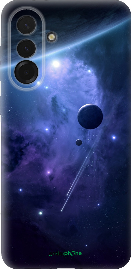 Силиконовый чехол Планеты в синем космосе для Samsung Galaxy A36 - 171u-3836 изображение 