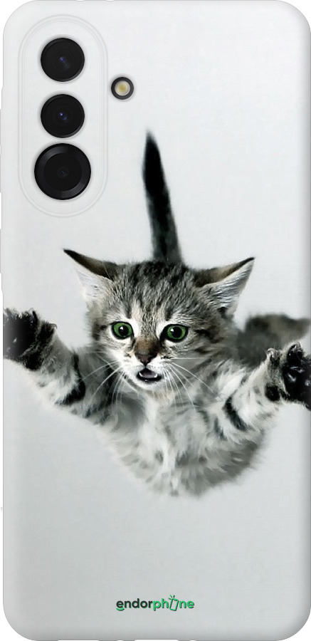 Силіконовий чехол Літаюче кошеня для Samsung Galaxy A36 - 2322u-3836 изображение 