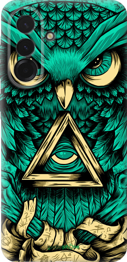 Силіконовий чехол Сова Арт-тату для Samsung Galaxy A36 - 3971u-3836 изображение 