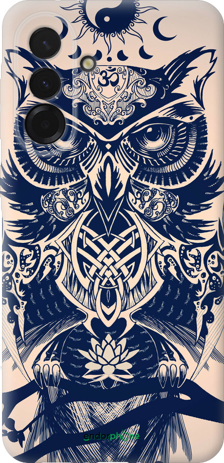 Силиконовый чехол Узорчатая сова для Samsung Galaxy A36 - 4000u-3836 изображение 