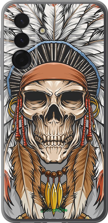 Силиконовый чехол Череп индейца для Samsung Galaxy A36 - 4032u-3836 изображение 