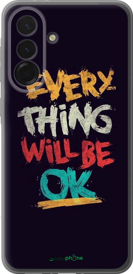 Силиконовый чехол Все будет хорошо для Samsung Galaxy A36 - 4068u-3836 изображение 