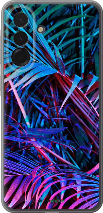 Силиконовый чехол Папоротник под ультрафиолетом для Samsung Galaxy A36 - 4069u-3836 изображение 