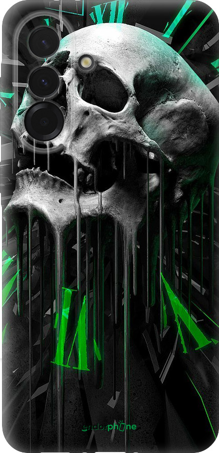 Силиконовый чехол Череп-часы для Samsung Galaxy A36 - 4100u-3836 изображение 