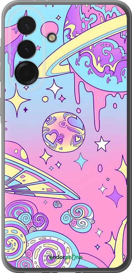 Силіконовий чехол Рожева галактика для Samsung Galaxy A36 - 4146u-3836 изображение 