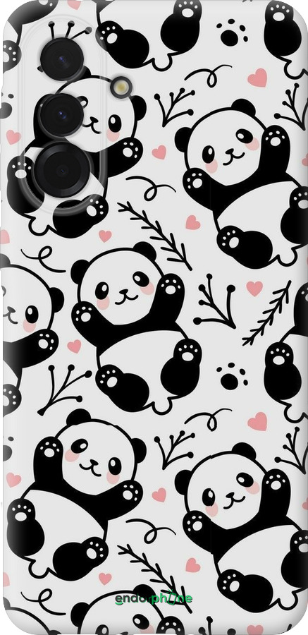 Силиконовый чехол Панды для Samsung Galaxy A36 - 4318u-3836 изображение 