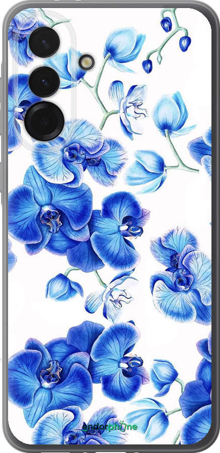 Силиконовый чехол Голубые орхидеи для Samsung Galaxy A36 - 4406u-3836 изображение 