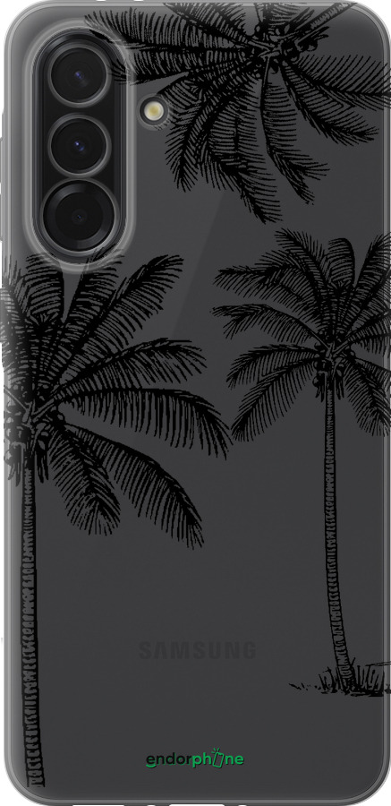Силиконовый чехол Пальмы1 для Samsung Galaxy A36 - 4634u-3836 изображение 