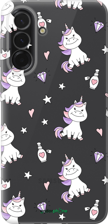 Силиконовый чехол Единорожка v2 для Samsung Galaxy A36 - 4703u-3836 изображение 