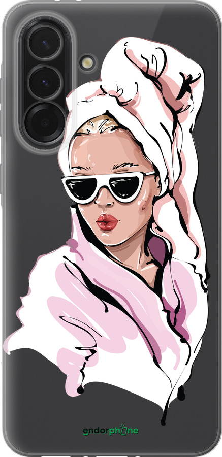 Силіконовий чехол Дівчина в окулярах 2 для Samsung Galaxy A36 - 4714u-3836 изображение 