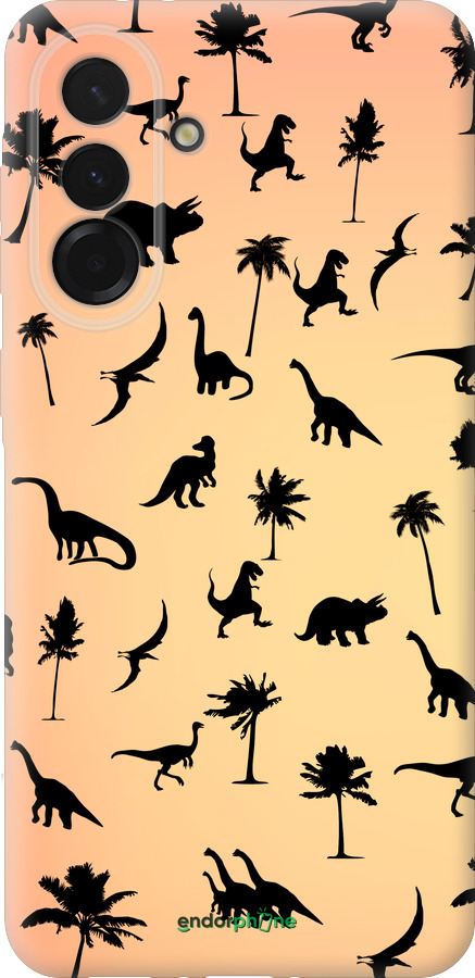 Силиконовый чехол Динозаврики 1 для Samsung Galaxy A36 - 4772u-3836 изображение 