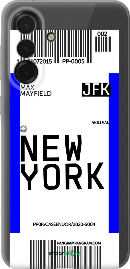 Силіконовий чехол New York для Samsung Galaxy A36 - 4861u-3836 изображение 