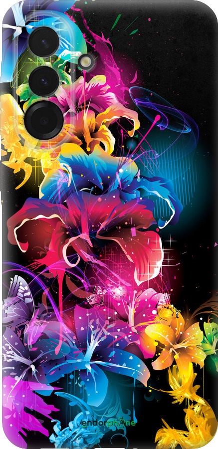 Силиконовый чехол Абстрактные цветы для Samsung Galaxy A36 - 511u-3836 изображение 