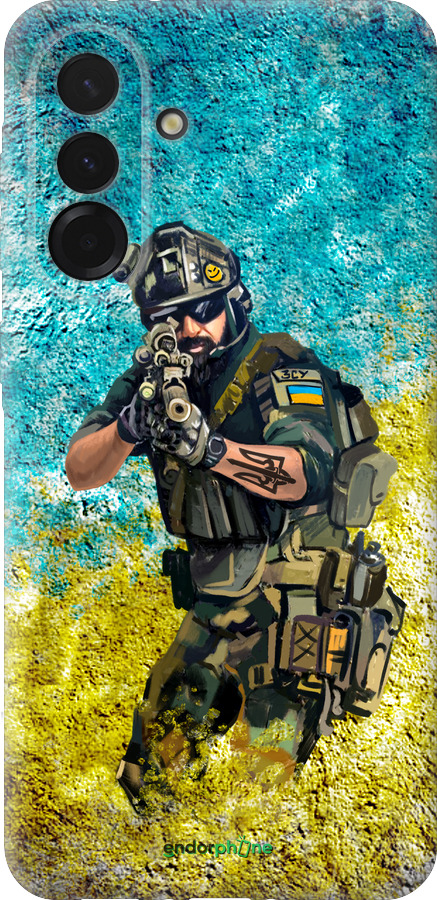 Силиконовый чехол Воин ЗСУ для Samsung Galaxy A36 - 5311u-3836 изображение 