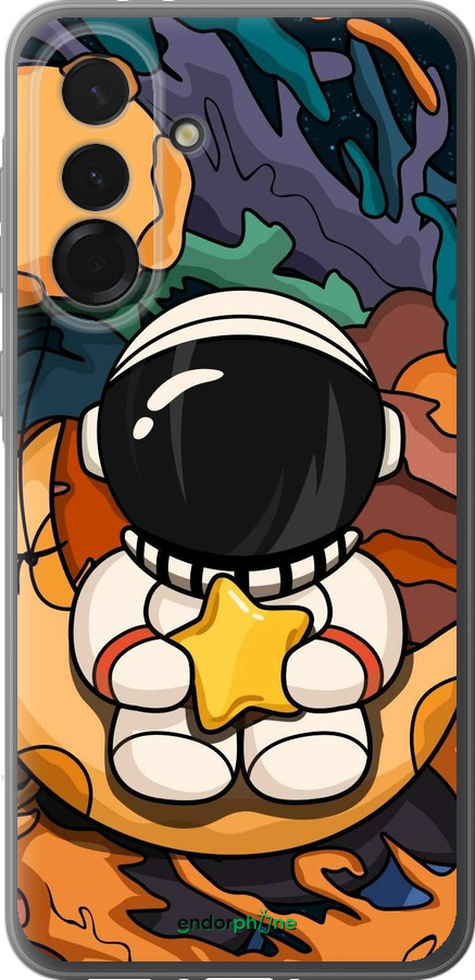Силиконовый чехол Астронавт и звезда для Samsung Galaxy A36 - 5326u-3836 изображение 