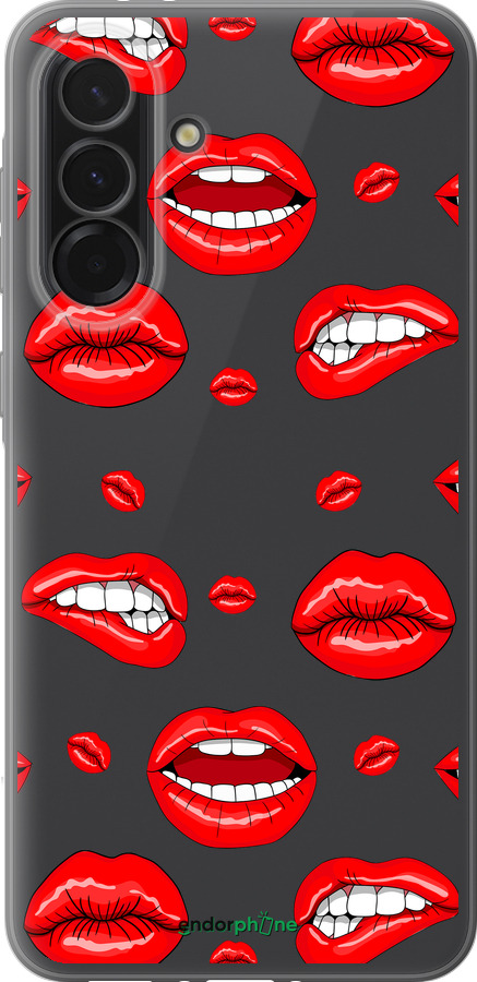 Силиконовый чехол Губы v3 для Samsung Galaxy A36 - 5477u-3836 изображение 