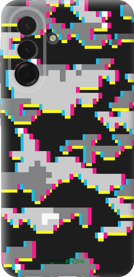 Силиконовый чехол Пиксельный камуфляж для Samsung Galaxy A36 - 5481u-3836 изображение 