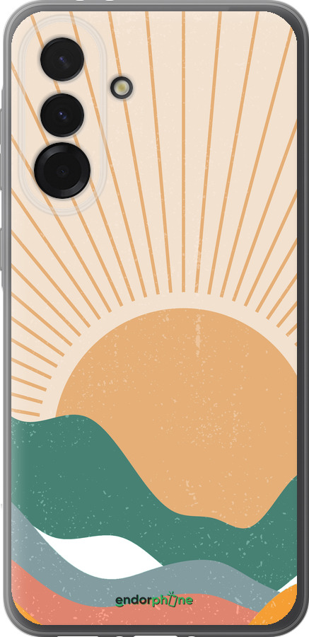 Силиконовый чехол Горы и солнце v2 для Samsung Galaxy A36 - 5488u-3836 изображение 