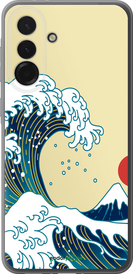 Силиконовый чехол Японские волны для Samsung Galaxy A36 - 5533u-3836 изображение 