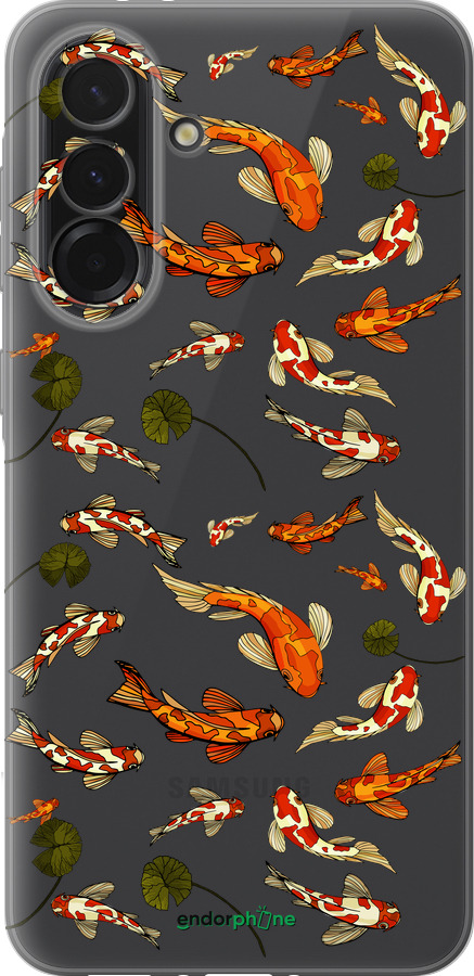 Силиконовый чехол Рыбы Кои для Samsung Galaxy A36 - 5535u-3836 изображение 