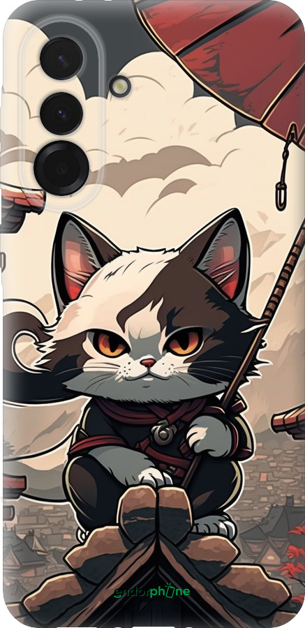 Силіконовий чехол Японія - кіт на даху для Samsung Galaxy A36 - 5582u-3836 изображение 