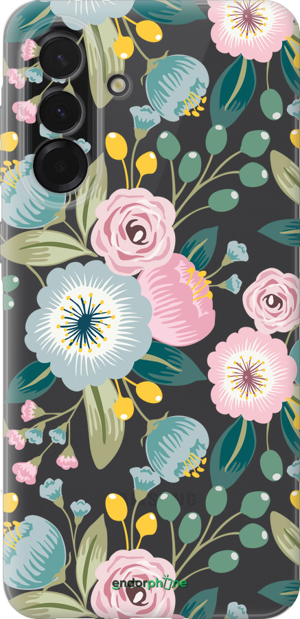 Силиконовый чехол Цветочные обои v2 для Samsung Galaxy A36 - 5602u-3836 изображение 