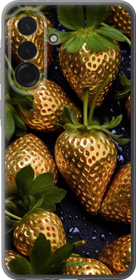 Силіконовий чехол Золота полуниця для Samsung Galaxy A36 - 5637u-3836 изображение 