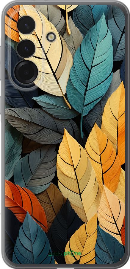 Силиконовый чехол Кольорове листя для Samsung Galaxy A36 - 5644u-3836 изображение 