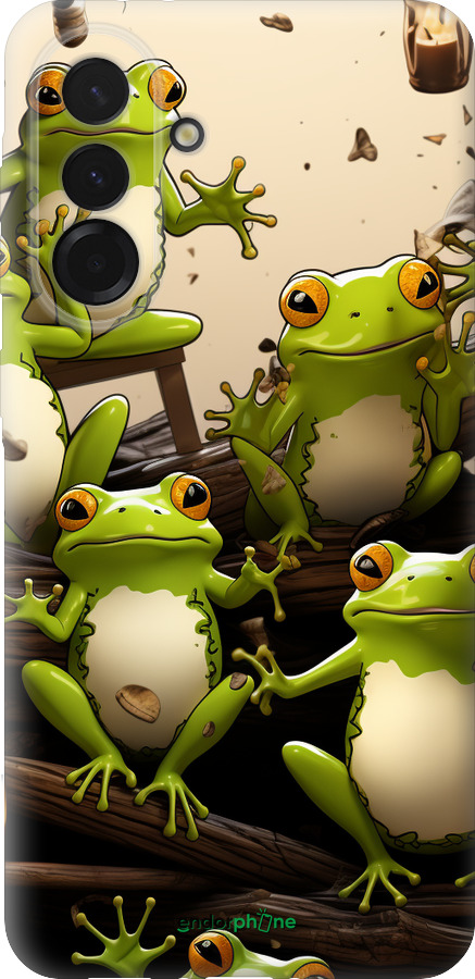 Силиконовый чехол Жабки для Samsung Galaxy A36 - 5656u-3836 изображение 