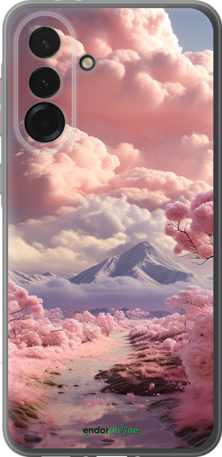 Силиконовый чехол Розовые облака для Samsung Galaxy A36 - 5660u-3836 изображение 