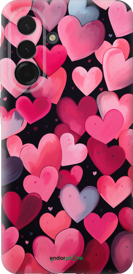 Силиконовый чехол Сердечки 4 для Samsung Galaxy A36 - 5662u-3836 изображение 
