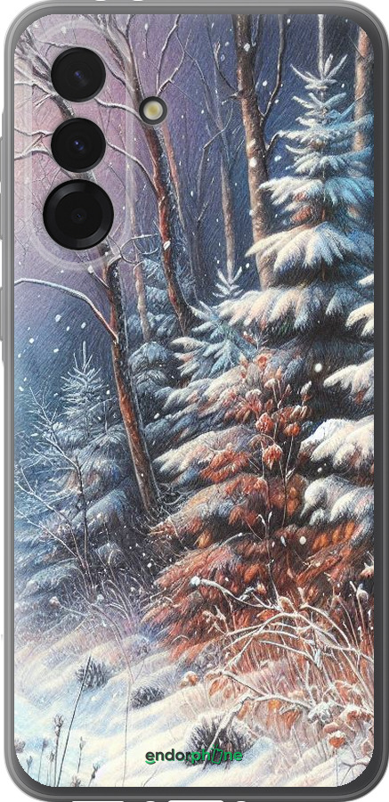 Силіконовий чехол Зимовий пейзаж для Samsung Galaxy A36 - 5814u-3836 изображение 