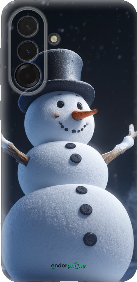 Силіконовий чехол Сніговик для Samsung Galaxy A36 - 5826u-3836 изображение 
