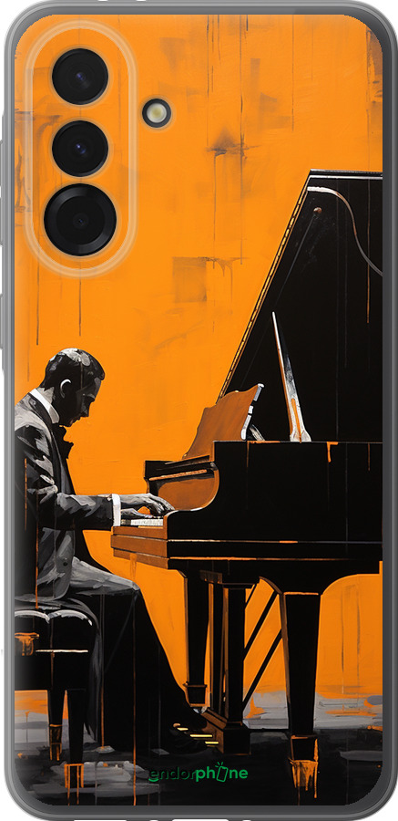 Силиконовый чехол Чехол для телефона Мужчина за Роялем для Samsung Galaxy A36 - 5938u-3836 изображение 